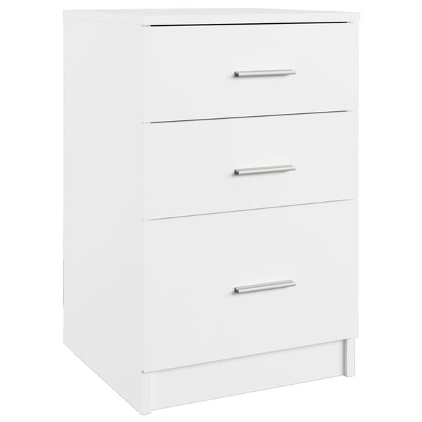 vidaXL Κομοδίνο Λευκό 40 x 40 x 63 εκ. από Επεξεργασμένο Ξύλο