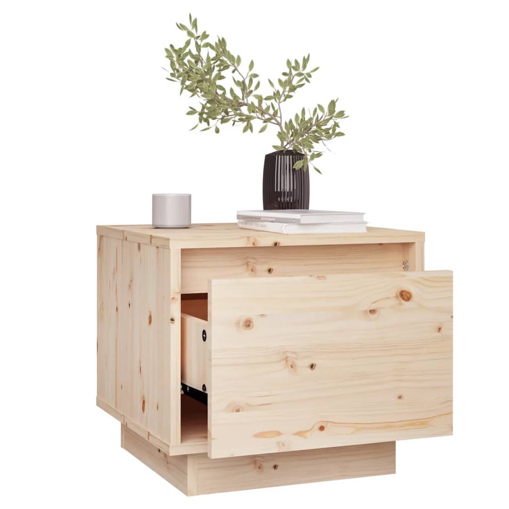 vidaXL Κομοδίνο 35 x 34 x 32 εκ. από Μασίφ Ξύλο Πεύκου