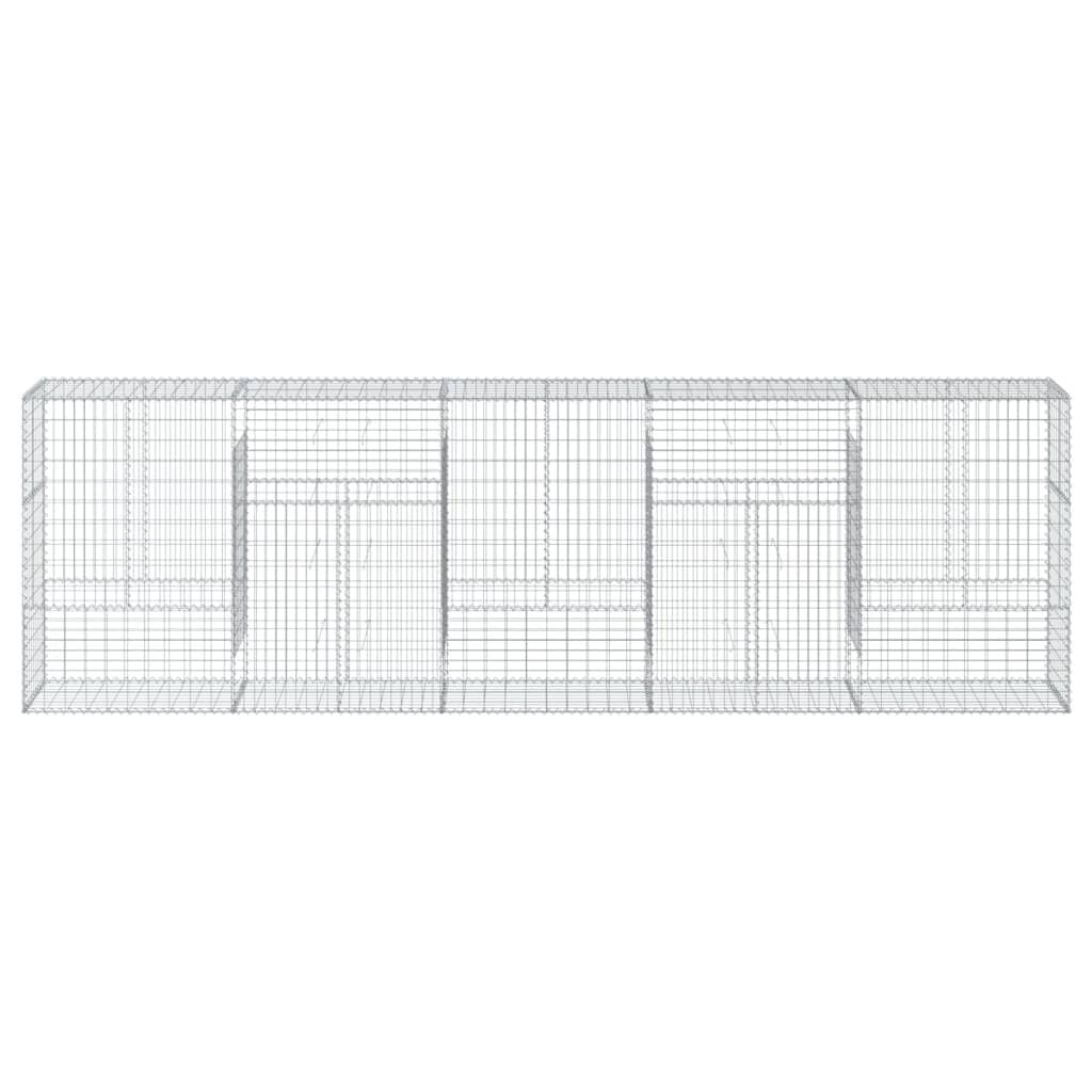 vidaXL Συρματοκιβώτιο με Κάλυμμα 500x50x150εκ. από Γαλβανισμένο Χάλυβα