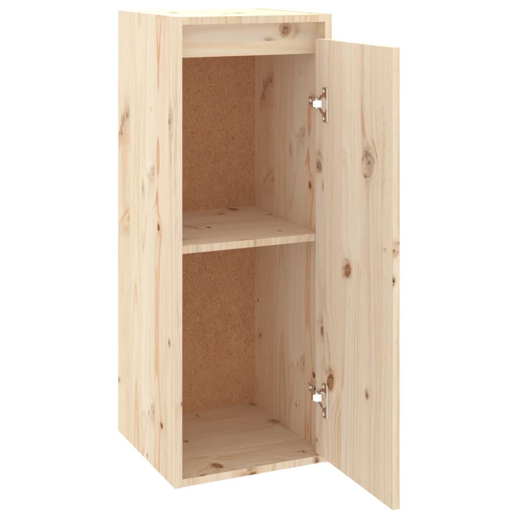 vidaXL Ντουλάπια Τοίχου 2 τεμ. 30 x 30 x 80 εκ από Μασίφ Ξύλο Πεύκου