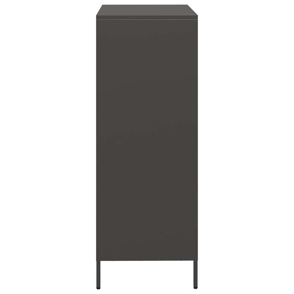 vidaXL Ντουλάπι Μαύρο 39x35x103,5 εκ. από Ατσάλι