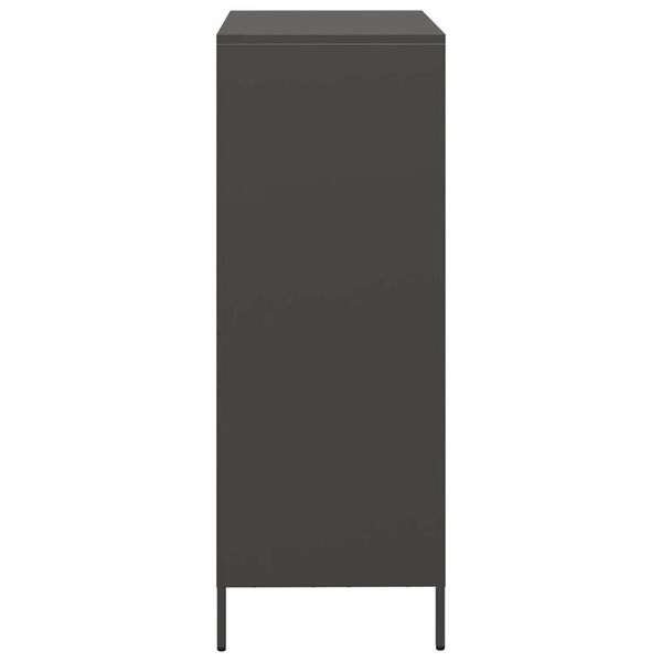 vidaXL Ντουλάπι Μαύρο 39x35x103,5 εκ. από Ατσάλι