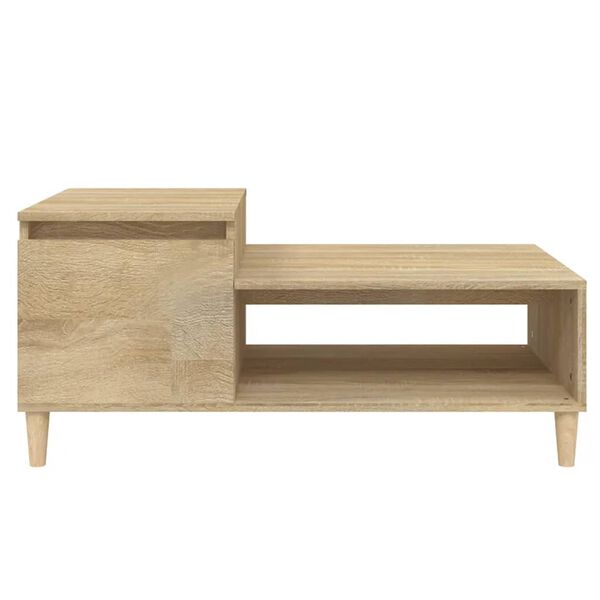 vidaXL Τραπεζάκι Σαλονιού Sonoma Δρυς 100x50x45 εκ. Επεξεργασμένο Ξύλο