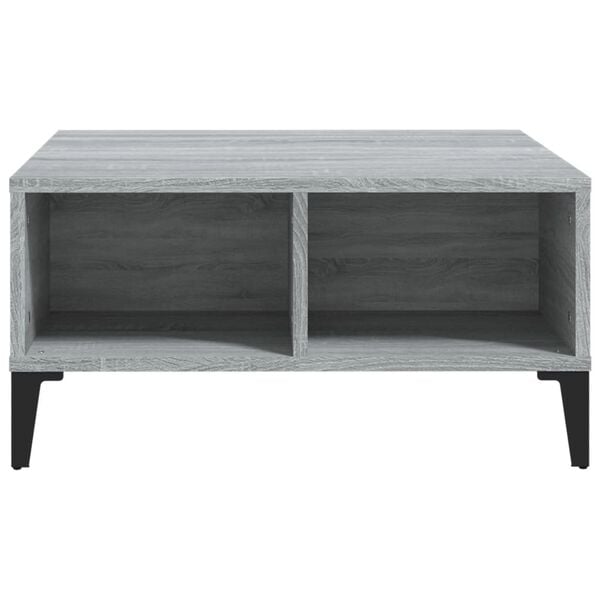 vidaXL Τραπεζάκι Σαλονιού Γκρι Sonoma 60 x 60 x 30 εκ. από Επεξ. Ξύλο
