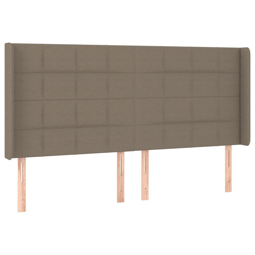 vidaXL Κεφαλάρι με Πτερύγια Taupe 163x16x118/128 εκ. Υφασμάτινο