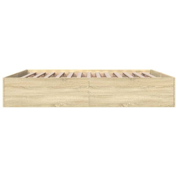vidaXL Πλαίσιο Κρεβατιού Sonoma Δρυς 200x200 εκ. Επεξεργασμένο Ξύλο