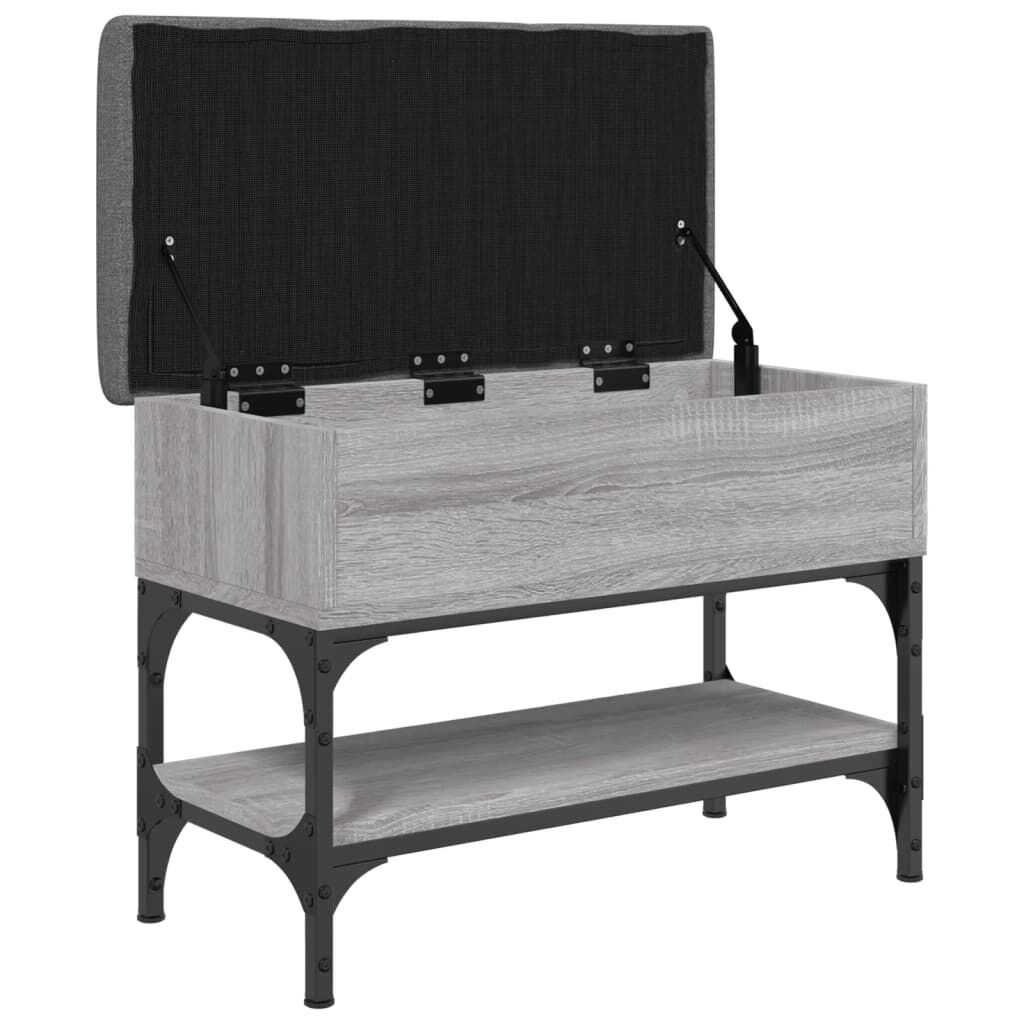 vidaXL Παπουτσοθήκη Γκρι Sonoma 62x32x45 εκ. από Επεξεργασμένο Ξύλο