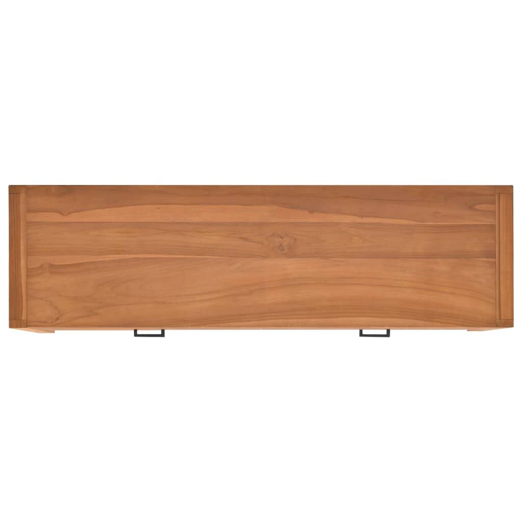 vidaXL Έπιπλο Τηλεόρασης 120 x 40 x 45 εκ. από Μασίφ Ξύλο Teak