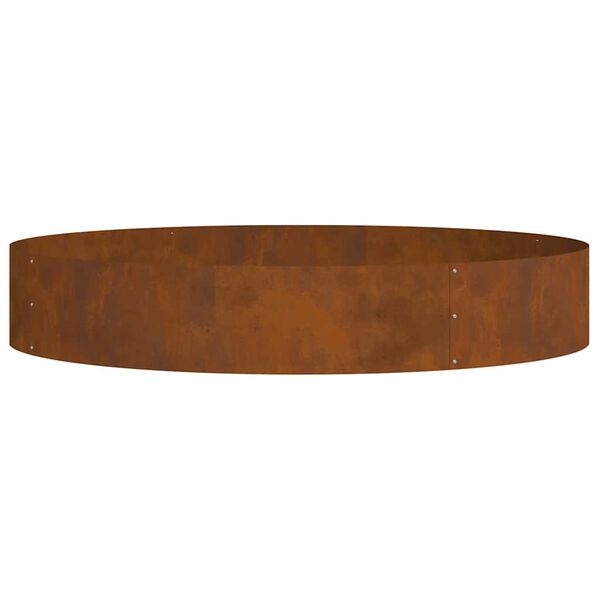 vidaXL Γλάστρα Κήπου Καφέ 120 x 120 x 20 εκ. Ατσάλι corten