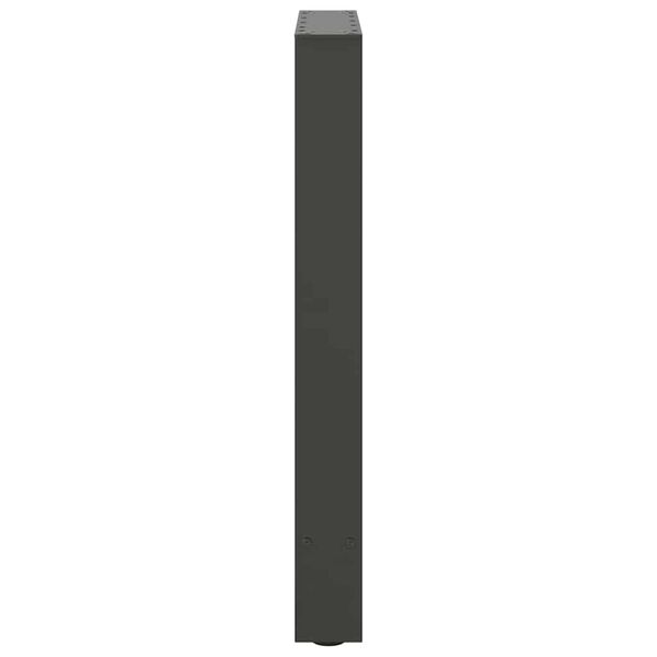 vidaXL Πόδια Τραπεζαρίας Ανθρακί 2 τεμ. 50x(72-73) εκ. Ατσάλι