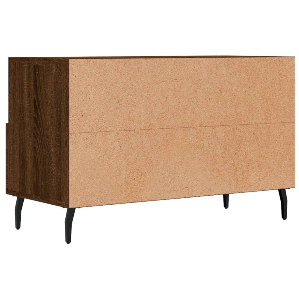 vidaXL Έπιπλο Τηλεόρασης Καφέ Δρυς 80x36x50 εκ. Επεξ. Ξύλο