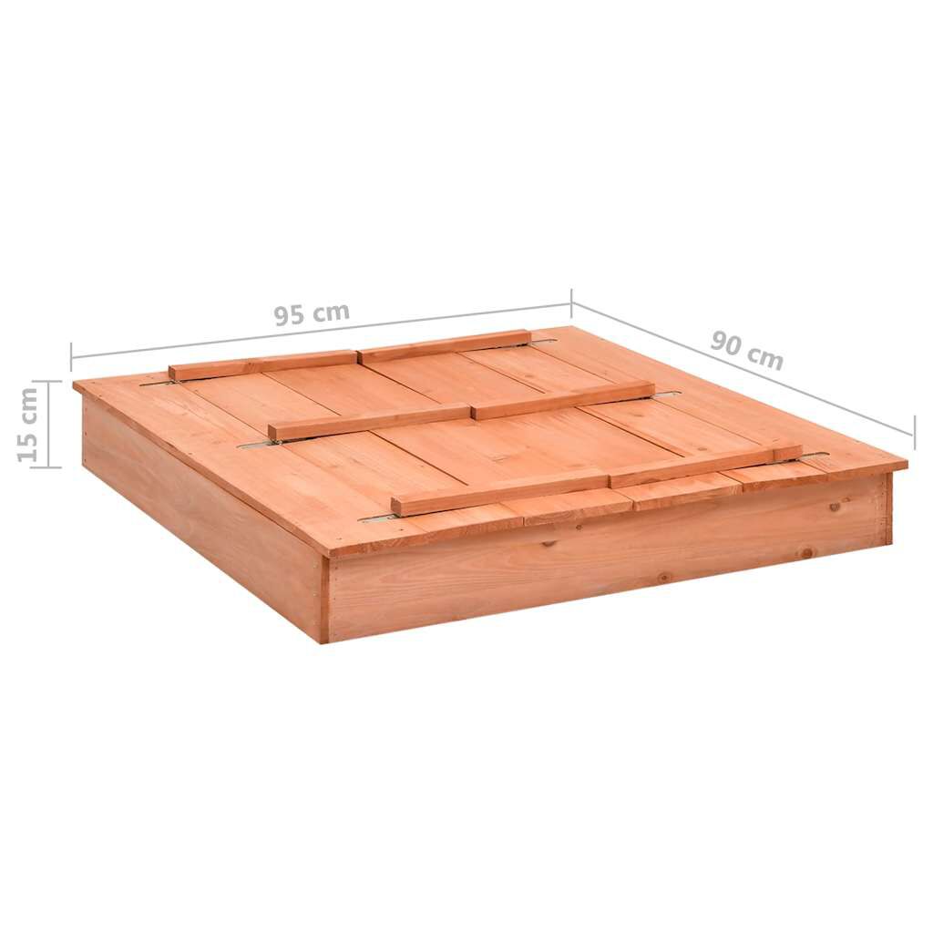vidaXL Αμμοδόχος 95 x 90 x 15 εκ. από Ξύλο Ελάτης