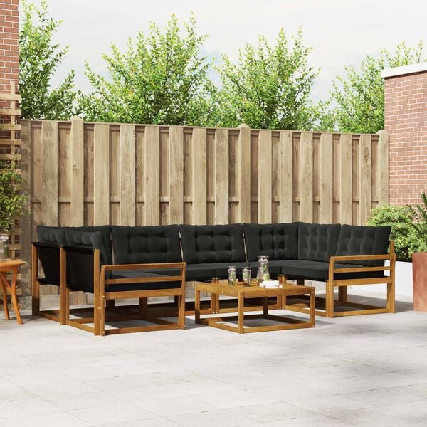 vidaXL &Sigma;&epsilon;&iota;&rho;ά &Kappa;&alpha;&nu;&alpha;&pi;έ &Epsilon;&xi;&omega;&tau;&epsilon;&rho;&iota;&kappa;&omicron;ύ &mu;&epsilon; &mu;&alpha;&xi;&iota;&lambda;ά&rho;&iota; 7 pcs &Phi;&upsilon;&sigma;&iota;&kappa;ό &kappa;&alpha;&iota; &Mu;&alpha;ύ&rho;&omicron;