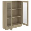 vidaXL Βιτρίνα Χρώμα Sonoma Δρυς 82,5 x 30,5 x 115 εκ. Επεξ. Ξύλο