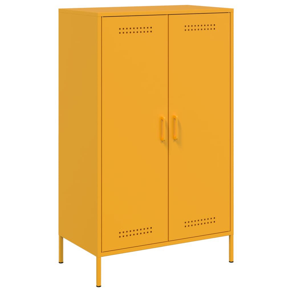 vidaXL Ντουλάπι Μουσταρδί 68x39x113 εκ. από Ατσάλι