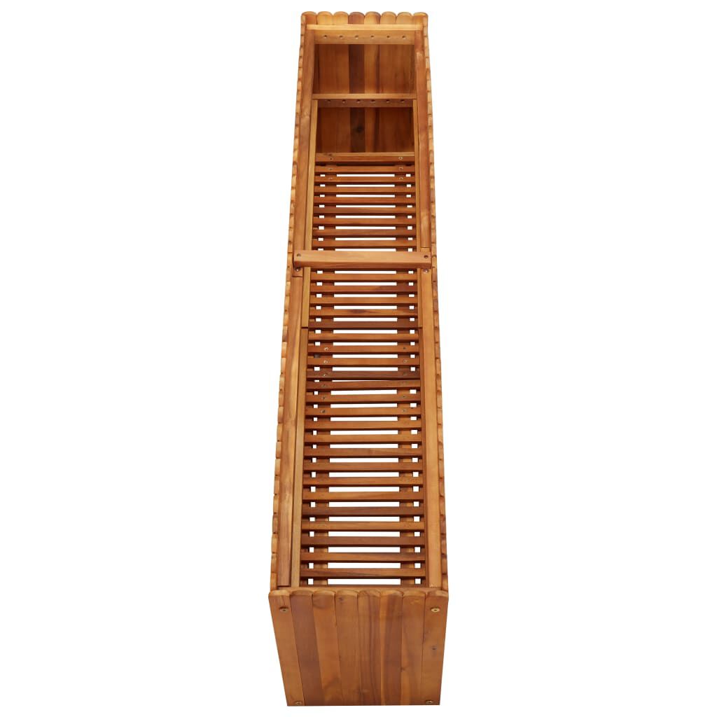 vidaXL Ζαρντινιέρα Υπερυψωμένη 150 x 30 x 50 εκ. Μασίφ Ξύλο Ακακίας