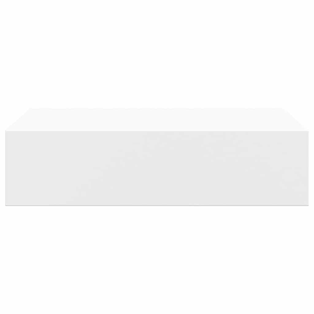 vidaXL Ράφια Τοίχου με Συρτάρια 2 Τεμ. Λευκά 40 x 23,5 x 10εκ. από MDF