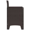 vidaXL Καρέκλα Κήπου 4 pcs Καφέ 53 x 49 x 85 εκ. PP