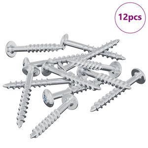 vidaXL &Beta;ί&delta;&alpha; 12 pcs &Alpha;&sigma;&eta;&mu;ί 9,8 x 35 mm &Sigma;ί&delta;&epsilon;&rho;&omicron;