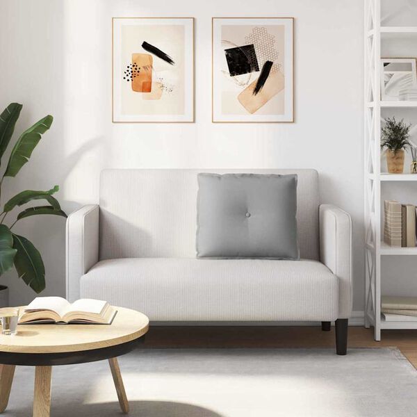 vidaXL Μαξιλάρι Πλάτης Σκίουρος Γκρί 60 x 19 x 50 εκ ύφασμα