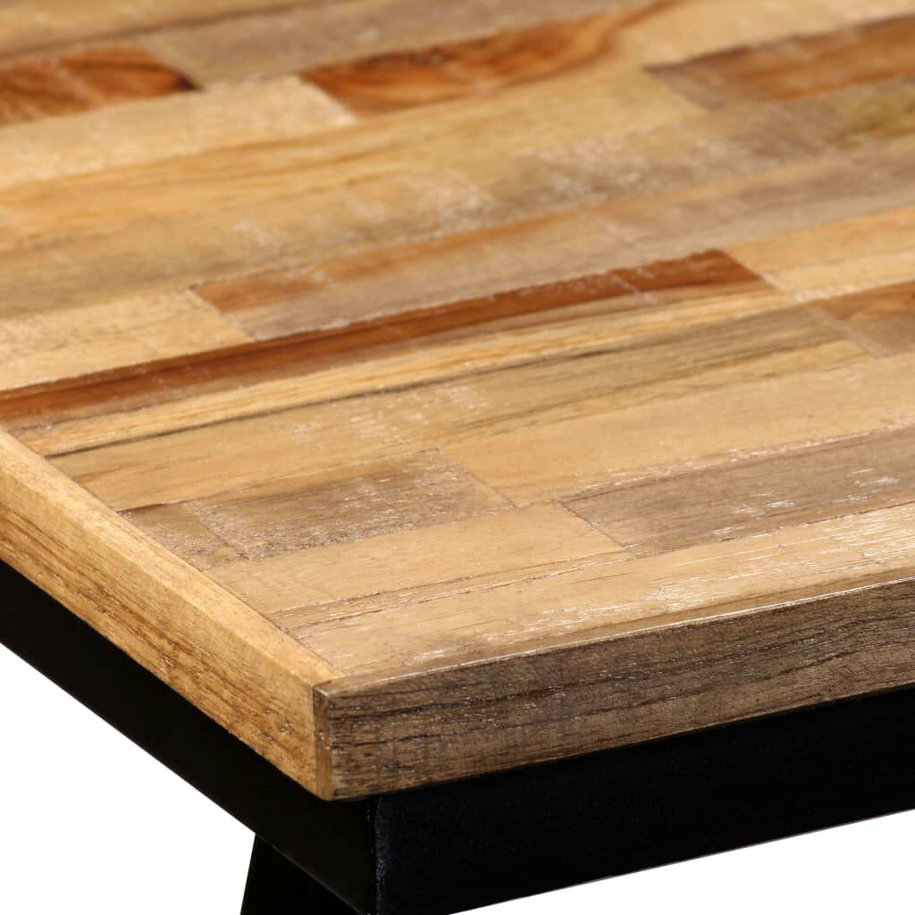 vidaXL Πάγκος 160 x 35 x 45 εκ. από Ανακυκλωμένο Ξύλο Teak και Ατσάλι