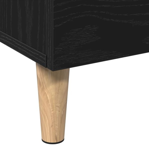 vidaXL Highboard με συρτάρι Μαύρο 70 x 31 x 115 εκ Επεξεργασμένο ξύλο