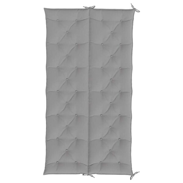 vidaXL Μαξιλάρι Πάγκου Κήπου Γκρι 200x(50+50)x7 εκ. Ύφασμα Oxford
