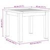 vidaXL Ξαπλώστρες 2 τεμ με Τραπέζι 3 pcs Καφέ Μασίφ ξύλο ακακίας