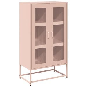 vidaXL Highboard &Rho;&omicron;&zeta; 68x39x123 cm &Alpha;&tau;&sigma;ά&lambda;&iota;