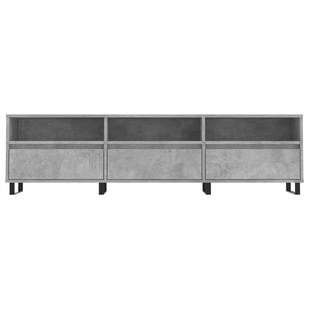 vidaXL Έπιπλο Τηλεόρασης Γκρι Σκυρ. 150x30x44,5 εκ. Επεξ. Ξύλο