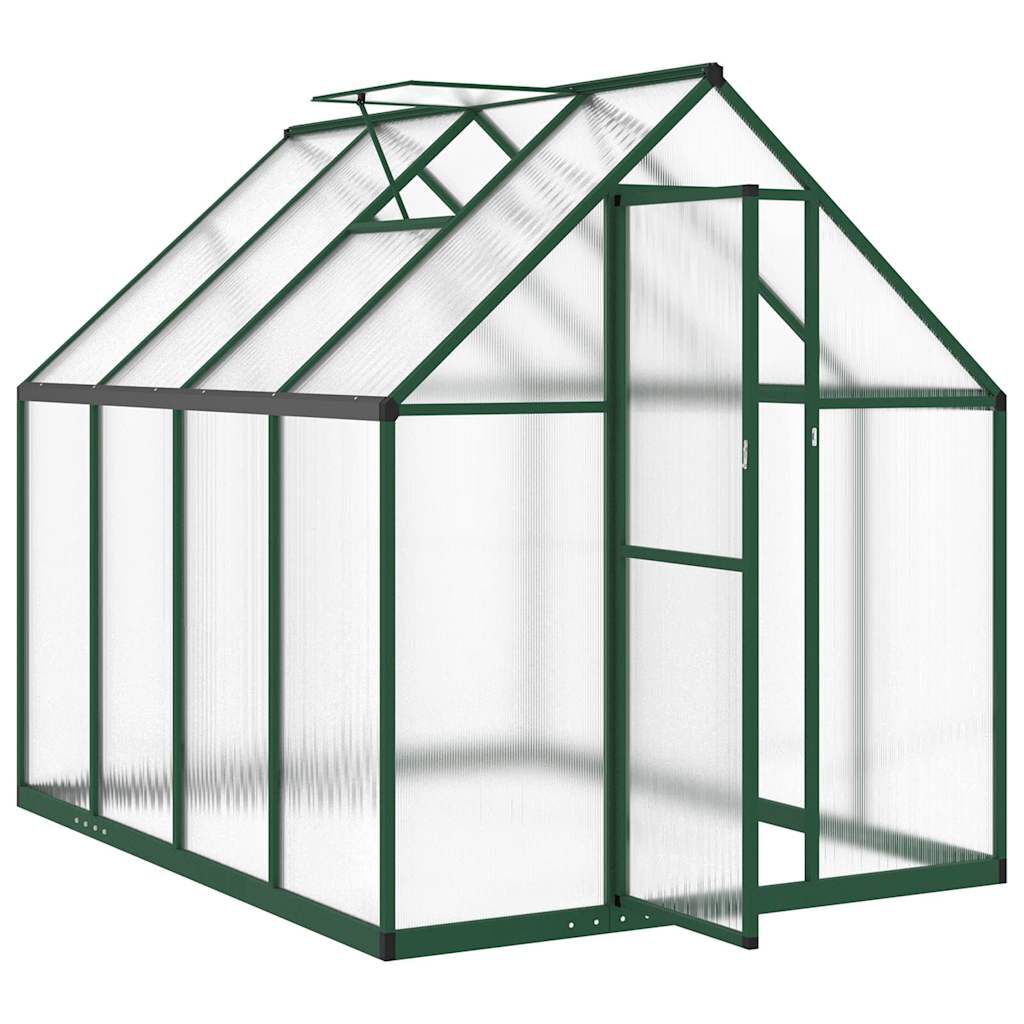 vidaXL Θερμοκήπιο με Πλαίσιο Βάσης Πράσινο 224x169x195 εκ. Αλουμινίου