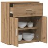 vidaXL Πλαϊνό γραφείο artisan δρυς 60 x 31 x 70 εκ Επεξεργασμένο ξύλο