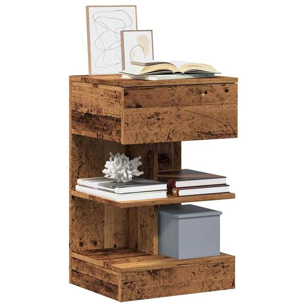 vidaXL &Kappa;&omicron;&mu;&omicron;&delta;ί&nu;&alpha; 2 &tau;&epsilon;&mu;ά&chi;&iota;&alpha; &Pi;&alpha;&lambda;&iota;ό &xi;ύ&lambda;&omicron; 40x35x65 cm &Kappa;&alpha;&tau;&alpha;&sigma;&kappa;&epsilon;&upsilon;&alpha;&sigma;&mu;έ&nu;&omicron; &xi;ύ&lambda;&omicron;