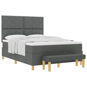 vidaXL &Kappa;&rho;&epsilon;&beta;ά&tau;&iota; &mu;&epsilon; &epsilon;&lambda;&alpha;&tau;ή&rho;&iota;&alpha; &mu;&epsilon; &sigma;&tau;&rho;ώ&mu;&alpha; &Sigma;&kappa;&omicron;ύ&rho;&omicron; &gamma;&kappa;&rho;&iota; 160 x 200 cm ύ&phi;&alpha;&sigma;&mu;&alpha;