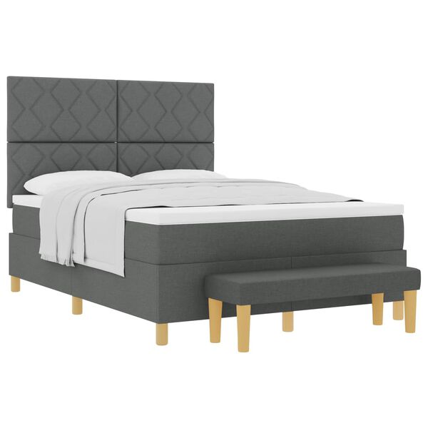 vidaXL &Kappa;&rho;&epsilon;&beta;ά&tau;&iota; &mu;&epsilon; &epsilon;&lambda;&alpha;&tau;ή&rho;&iota;&alpha; &mu;&epsilon; &sigma;&tau;&rho;ώ&mu;&alpha; &Sigma;&kappa;&omicron;ύ&rho;&omicron; &gamma;&kappa;&rho;&iota; 160 x 200 cm ύ&phi;&alpha;&sigma;&mu;&alpha;