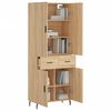 vidaXL Ντουλάπι Sonoma δρυς 69,5 x 34 x 180 εκ. από Επεξεργασμένο Ξύλο