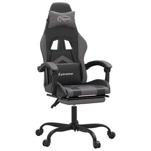 vidaXL &Kappa;&alpha;&rho;έ&kappa;&lambda;&alpha; Gaming &Mu;&alpha;&sigma;ά&zeta; &Upsilon;&pi;&omicron;&pi;ό&delta;&iota;&omicron; &Mu;&alpha;ύ&rho;&omicron;/&Gamma;&kappa;&rho;&iota; &alpha;&pi;ό &Sigma;&upsilon;&nu;&theta;&epsilon;&tau;&iota;&kappa;ό &Delta;έ&rho;&mu;&alpha;