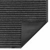 vidaXL Χαλάκι Εξώπορτας Ριγέ Μαύρο και Γκρι 40 x 60 cm
