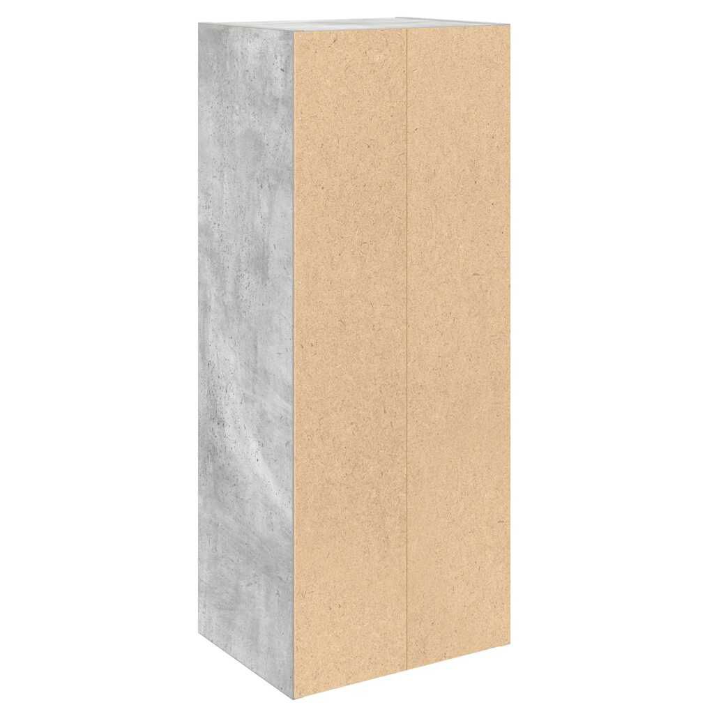 vidaXL Βιβλιοθήκη Γκρι Σκυροδέματος 31x24x77 εκ. Επεξεργ. Ξύλο