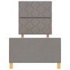 vidaXL Σκελετός Κρεβατιού με κεφαλάρι Taupe 80 x 200 cm ύφασμα