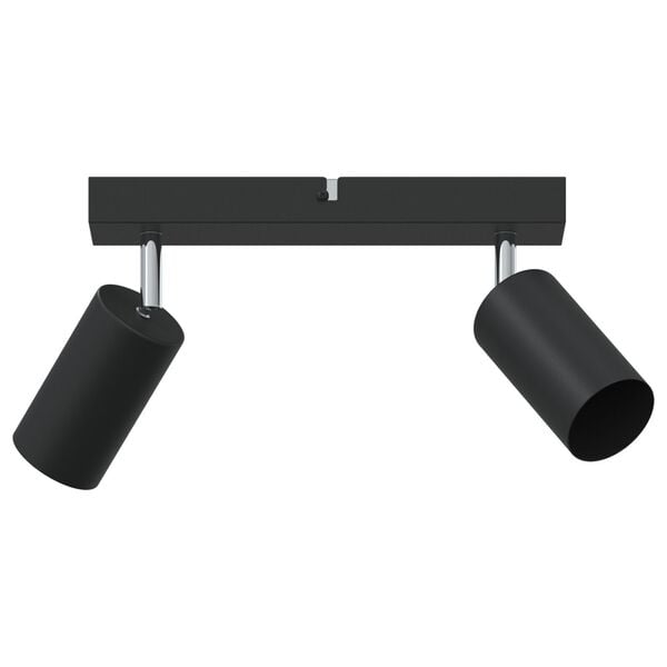 vidaXL Σποτ οροφής Μαύρο 26 x 5.5 x 16.5 εκ Ατσάλι
