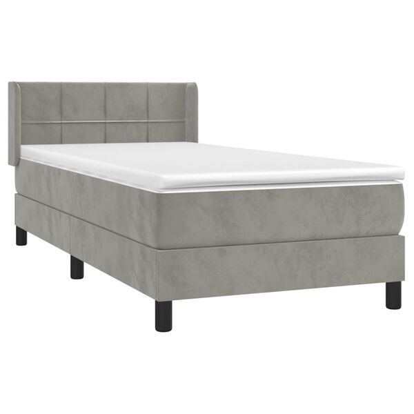 vidaXL &Kappa;&rho;&epsilon;&beta;ά&tau;&iota; Boxspring &mu;&epsilon; &Sigma;&tau;&rho;ώ&mu;&alpha; &Alpha;&nu;&omicron;&iota;&chi;&tau;ό &Gamma;&kappa;&rho;&iota; 80x200 &epsilon;&kappa;. &Beta;&epsilon;&lambda;&omicron;ύ&delta;&iota;&nu;&omicron;