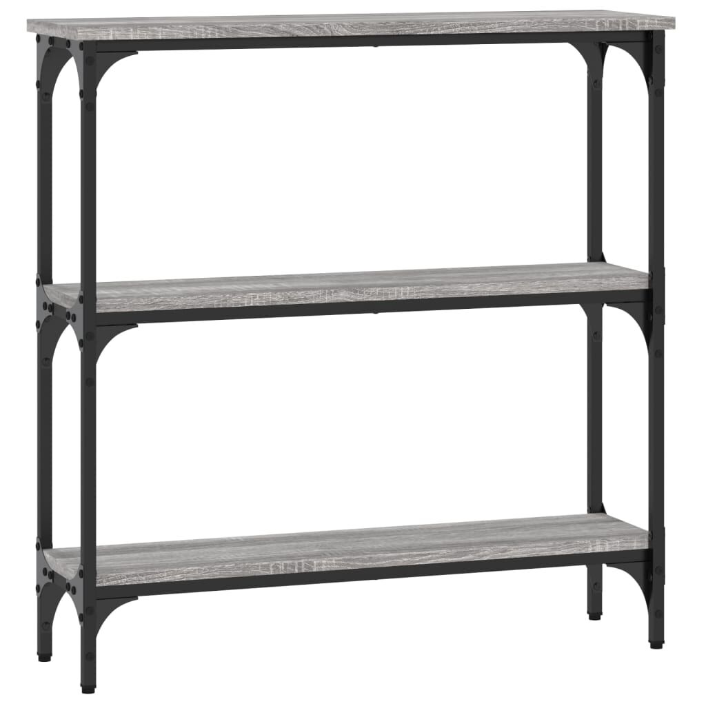 vidaXL Τραπέζι Κονσόλα Γκρι Sonoma 75x22,5x75 εκ. Επεξεργασμένο Ξύλο
