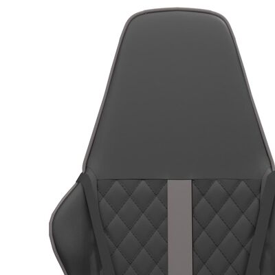 vidaXL Καρέκλα Gaming Μαύρο/Γκρι από Συνθετικό Δέρμα