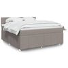 vidaXL &Kappa;&rho;&epsilon;&beta;ά&tau;&iota; Boxspring &mu;&epsilon; &Sigma;&tau;&rho;ώ&mu;&alpha; Taupe 180x200 &epsilon;&kappa;. &Upsilon;&phi;&alpha;&sigma;&mu;ά&tau;&iota;&nu;&omicron;