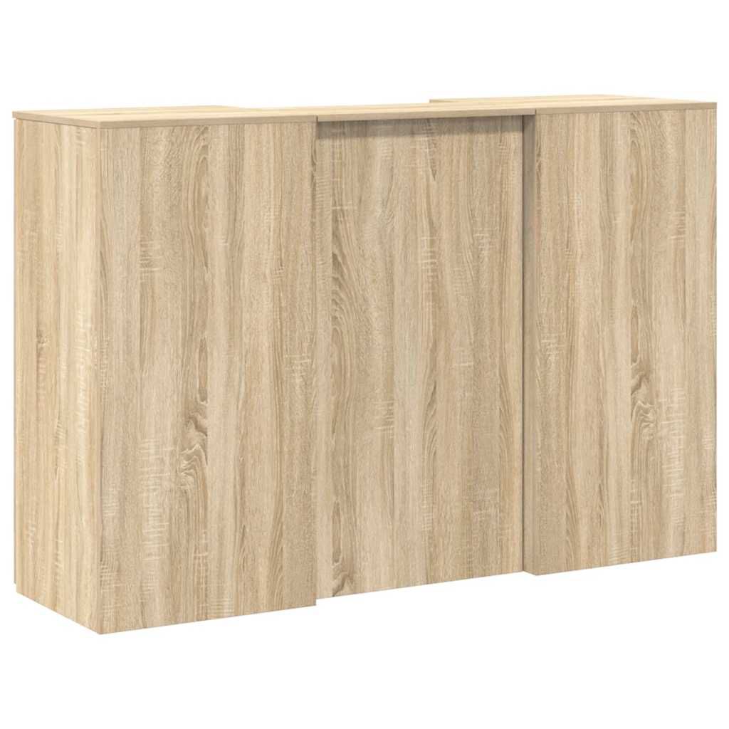 vidaXL Γραφείο υποδοχής Sonoma Δρυς 155x50x103,5εκ. Επεξεργασμένο Ξύλο