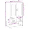 vidaXL Ντουλάπι Πράσινο Λαδί 68x39x111,5 εκ. από Ατσάλι