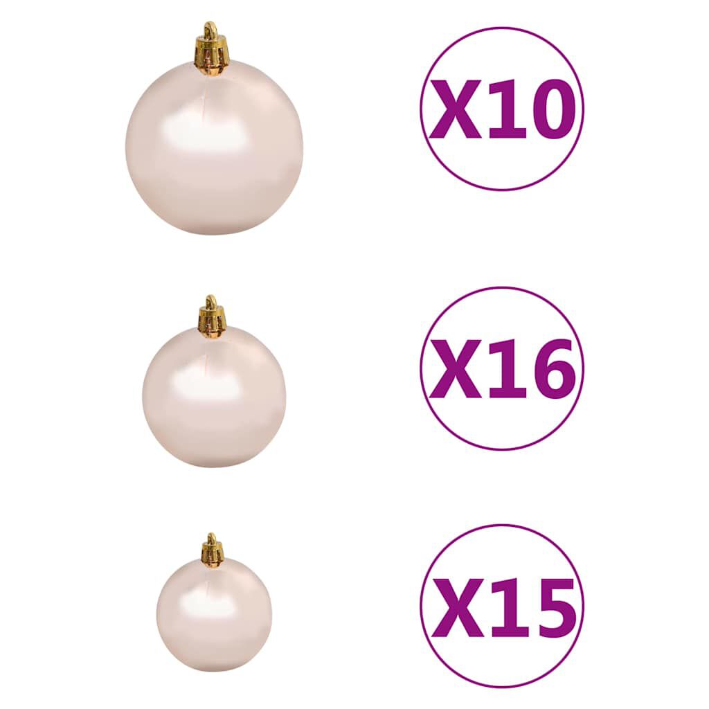 vidaXL Χριστουγεν. Δέντρο Τεχνητό με 300 LED/ Μπάλες/Χιόνι 180 εκ.