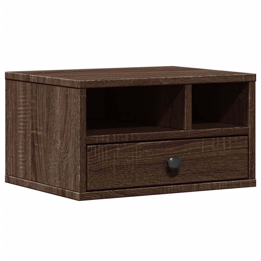 vidaXL Βάση Εκτυπωτή Καφέ Δρυς 40x32x22,5 εκ. από Επεξεργασμένο Ξύλο