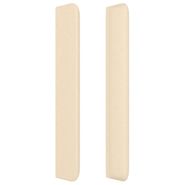vidaXL Κεφαλάρι με Πτερύγια Κρεμ 83x16x118/128 εκ. Υφασμάτινο